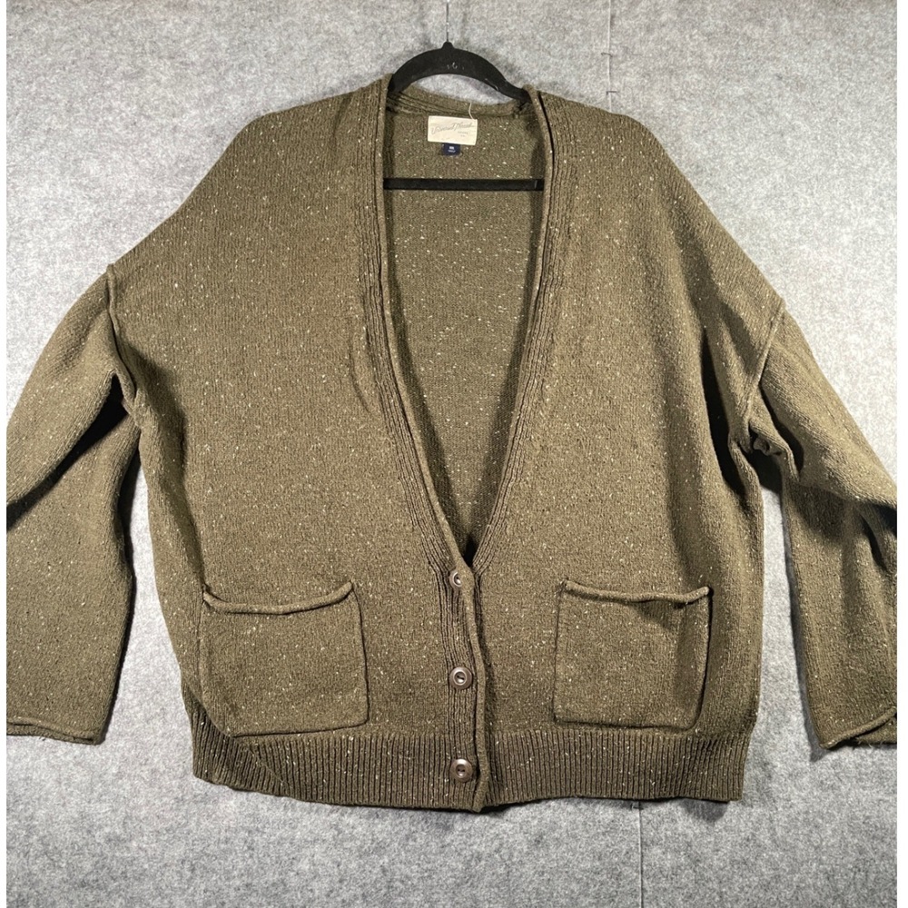 Universal Thread Olive Green Marl Button Front Cardigan Sweater XXL Women